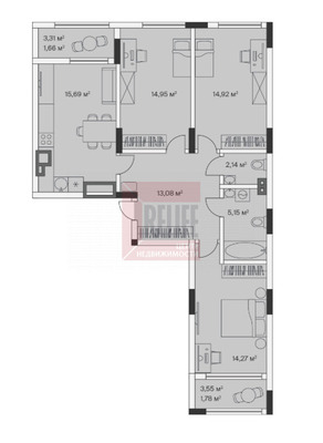 Продам трехкомнатную (3-комн.) , 2-й Портовый пер, 1, Малое Исаково п