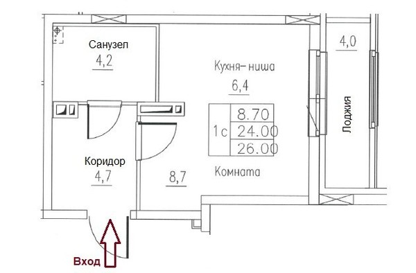Продам однокомнатную (1-комн.) квартиру, Инженерная ул, 36, Пермь г