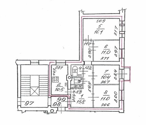 Продам трехкомнатную (3-комн.) квартиру, Московский пр-кт, 75, Санкт-Петербург г