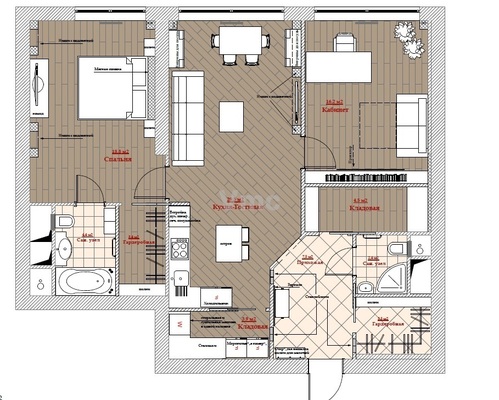 Продам трехкомнатную (3-комн.) квартиру, Северное Чертаново мкр, 1А, Москва г