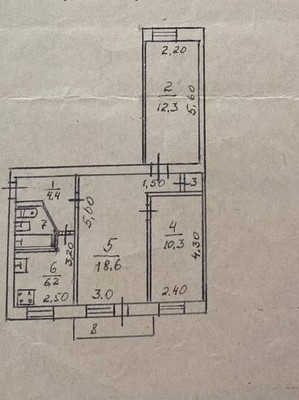 Продам трехкомнатную (3-комн.) квартиру, Белова ул, 16, Мирное с