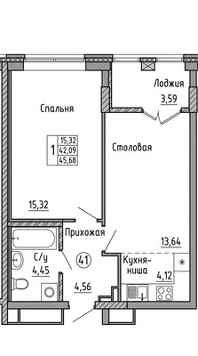 Сдам однокомнатную (1-комн.) квартиру, Мира ул, 47, Екатеринбург г
