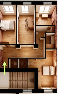 Продам трехкомнатную (3-комн.) квартиру, Каширское ш, 54к1, Москва г