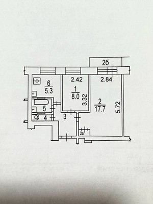Продам двухкомнатную (2-комн.) квартиру, Большая Черёмушкинская ул, 3к3к1, Москва г