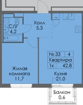 Продам однокомнатную (1-комн.) квартиру, Анаса Тазетдинова ул, 7к2, Казань г