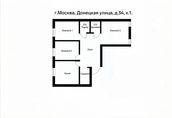 Продам трехкомнатную (3-комн.) квартиру, Донецкая ул, 34к1, Москва г