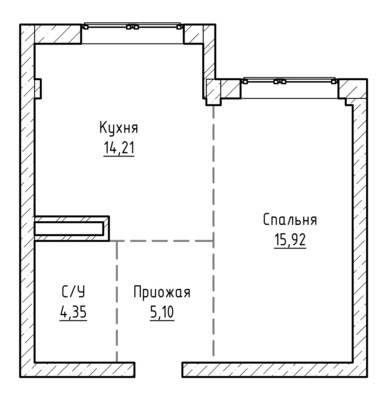 Продам однокомнатную (1-комн.) квартиру, Атажукина ул, 135, Нальчик г