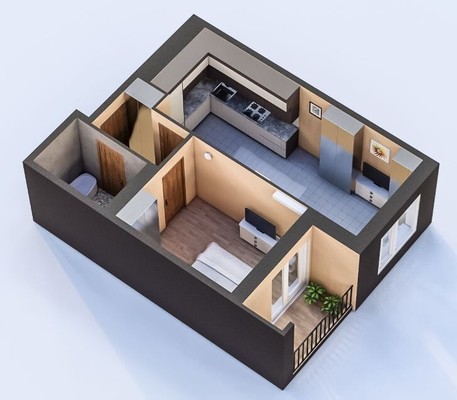 Продам двухкомнатную (2-комн.) квартиру, Степная ул, 12ка, Брянск г