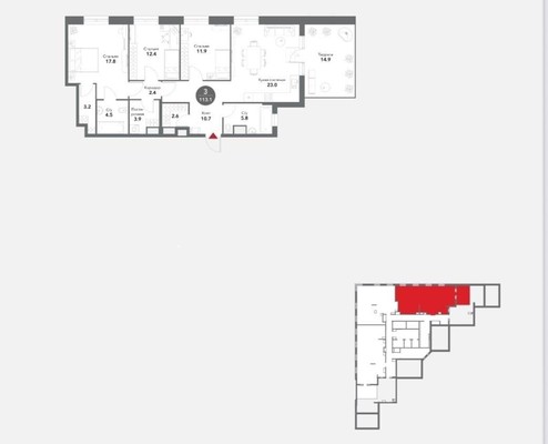 Продам трехкомнатную (3-комн.) квартиру, Летниковская ул, 6к2, Москва г