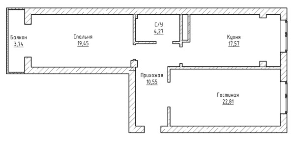 Продам двухкомнатную (2-комн.) квартиру, Ашурова ул, 1к10, Нальчик г