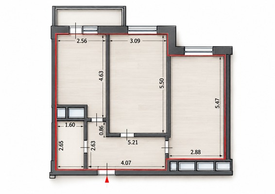 Продам двухкомнатную (2-комн.) квартиру, Гаражная ул, 107, Краснодар г