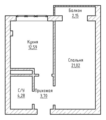 Продам однокомнатную (1-комн.) квартиру, Ашурова ул, 1к10, Нальчик г