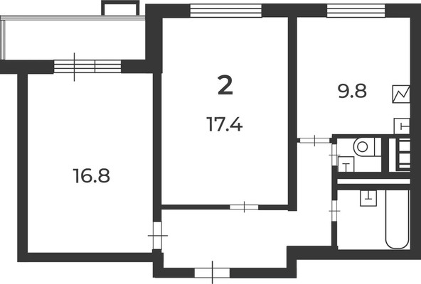 Продам двухкомнатную (2-комн.) квартиру, Троицкая ул, 4к4, Москва г