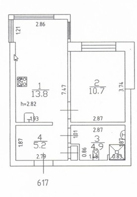 Продам однокомнатную (1-комн.) квартиру, Приволжская ул, 210, Казань г