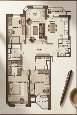 Продам трехкомнатную (3-комн.) квартиру, Ломоносовский пр-кт, 25к5, Москва г