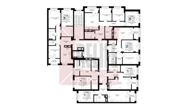 Продам трехкомнатную (3-комн.) квартиру (долевое), Героя России Катериничева ул, Гурьевск г
