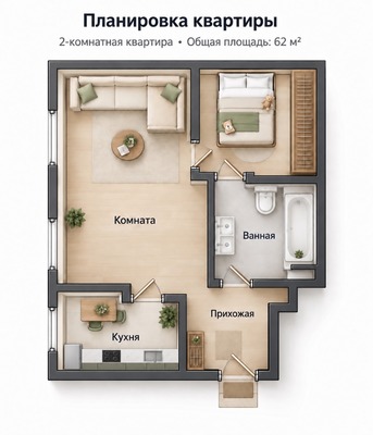 Продам двухкомнатную (2-комн.) квартиру, Благовещенский пер, 5, Москва г