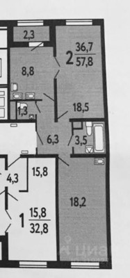 Продам двухкомнатную (2-комн.) квартиру, Лавриненко ул, 13к3, Москва г