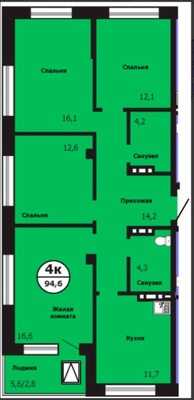Продам многокомнатную квартиру, Лесников ул, 59, Красноярск г