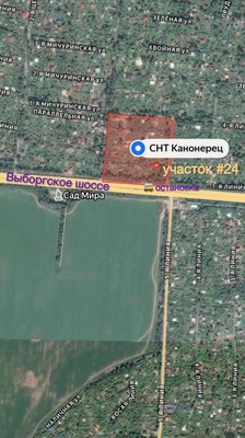 Продам участок 11 соток, Фермерское хоз., 39 км Мурманского шоссе массив, 0 км от города