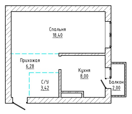 Продам однокомнатную (1-комн.) квартиру, Кабардинская ул, 230, Нальчик г