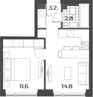 Продам однокомнатную (1-комн.) квартиру, Борисовские Пруды ул, 1к1, Москва г