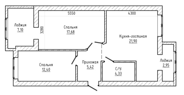Продам трехкомнатную (3-комн.) квартиру, Ватутина ул, 10, Нальчик г