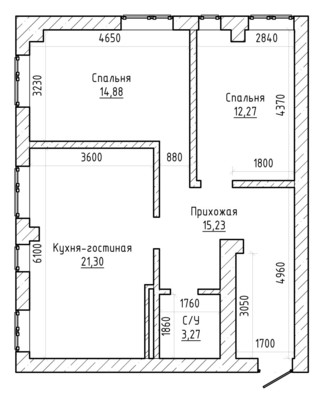 Продам двухкомнатную (2-комн.) квартиру, Горького ул, 29, Нальчик г