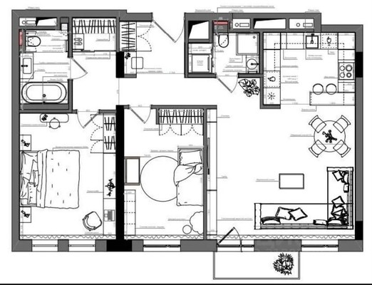 Продам двухкомнатную (2-комн.) квартиру, Павелецкая наб, 8Б, Москва г