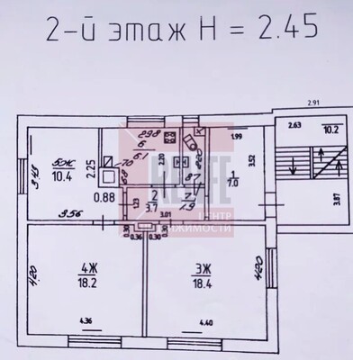 Продам трехкомнатную (3-комн.) квартиру, Большая Окружная 3-я ул, 44, Калининград г