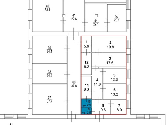 Сдам коммерческое помещение 120,1 м2, Вельяминовская ул, 34 с 1, Москва г