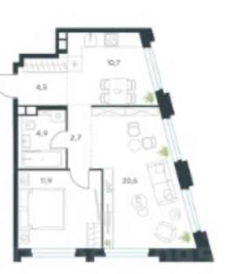 Продам двухкомнатную (2-комн.) квартиру, Нагатинская наб, 10Ак4, Москва г