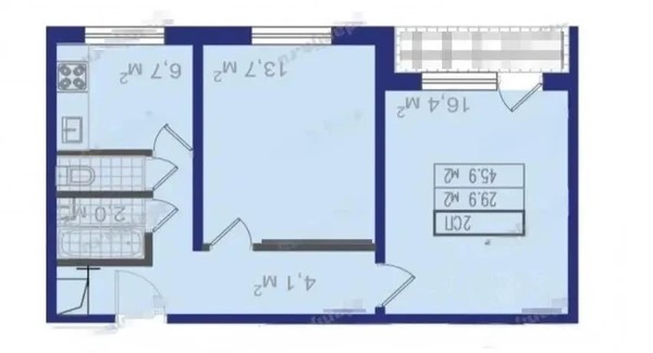 Продам двухкомнатную (2-комн.) квартиру, Профсоюзная ул, 98к9, Москва г