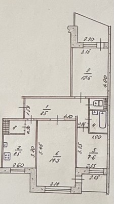 Продам трехкомнатную (3-комн.) квартиру, Лермонтова ул, 18, Симферополь г