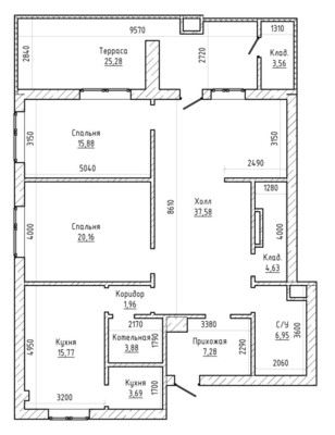 Продам трехкомнатную (3-комн.) квартиру, Калмыкова ул, 235, Нальчик г