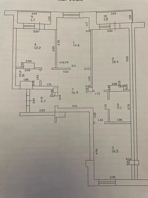 Продам трехкомнатную (3-комн.) квартиру, Достоевского ул, 66/17, Казань г