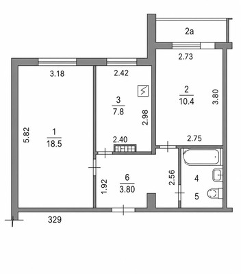 Продам двухкомнатную (2-комн.) квартиру, Богородский Вал ул, 6к2, Москва г