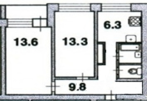 Продам двухкомнатную (2-комн.) квартиру, Композиторов ул, 331к5, Санкт-Петербург г