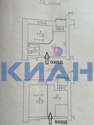 Продам трехкомнатную (3-комн.) квартиру, Дачная ул, 30а, Красноярск г