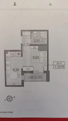 Продам однокомнатную (1-комн.) квартиру, Муринская дор, 12к2, Санкт-Петербург г