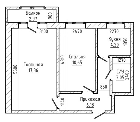 Продам двухкомнатную (2-комн.) квартиру, Героя России Кярова А.С. ул, 22, Чегем г