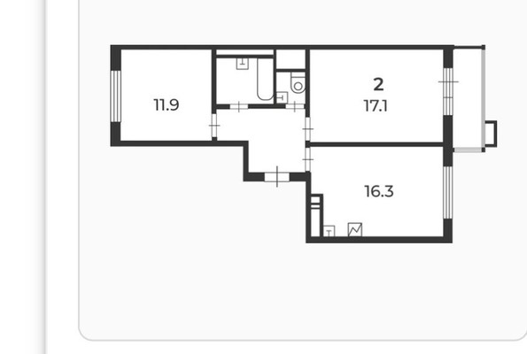 Продам двухкомнатную (2-комн.) квартиру, Троицкая ул, 5к3, Москва г