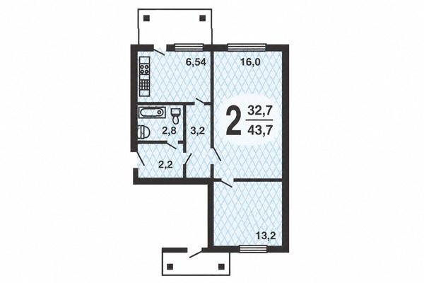 Продам двухкомнатную (2-комн.) квартиру, Дмитровка Б. ул, 15, Москва г