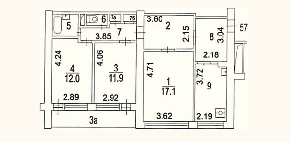 Продам трехкомнатную (3-комн.) квартиру, Никитский б-р, 17, Москва г