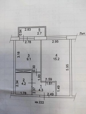 Продам однокомнатную (1-комн.) квартиру, Ивана Голубца ул, 147к2, Анапа г