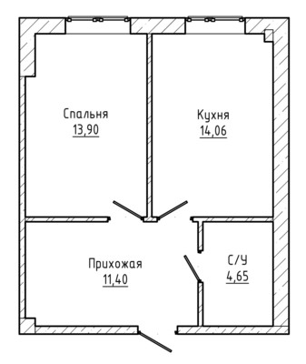 Продам однокомнатную (1-комн.) квартиру, Профсоюзная ул, 226, Вольный Аул кп