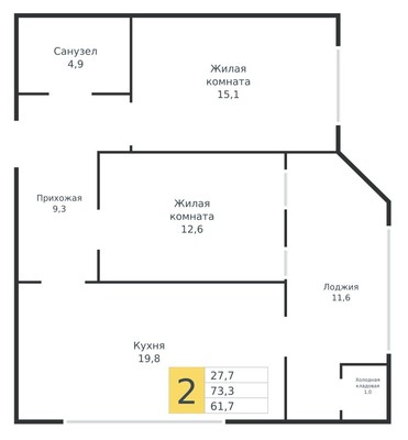 Продам трехкомнатную (3-комн.) квартиру, Штурвальная ул, 8, Краснодар г