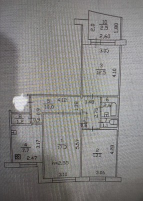 Продам трехкомнатную (3-комн.) квартиру, Фатыха Амирхана ул, 34, Казань г