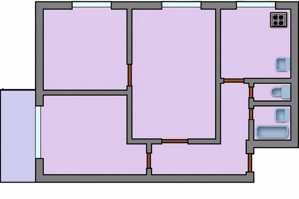 Продам трехкомнатную (3-комн.) квартиру, Гастелло ул, 37, Москва г
