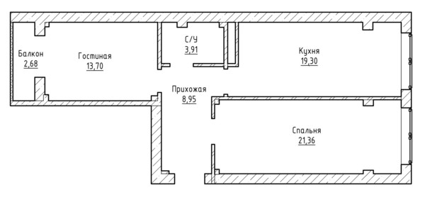 Продам двухкомнатную (2-комн.) квартиру, Ашурова ул, 1, Нальчик г